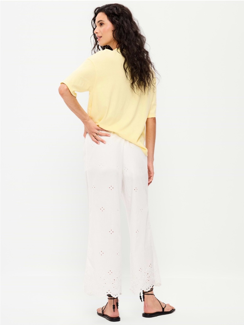 Old Navy High Waisted Wide Leg Cut Out Pant